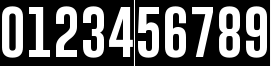 Пример написания цифр шрифтом Gobold Blocky Пример написания цифр шрифтом Gobold Blocky