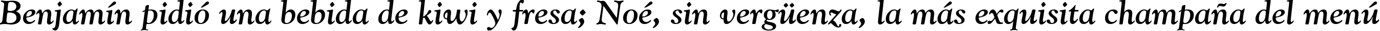 Пример написания шрифтом Goudy Old Style Bold Italic BT текста на испанском