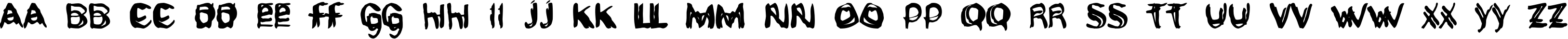 Пример написания английского алфавита шрифтом GritzpopGrunge Пример написания английского алфавита шрифтом GritzpopGrunge
