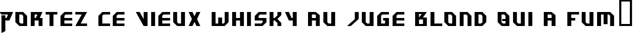 Пример написания шрифтом Hammerhead текста на французском Пример написания шрифтом Hammerhead текста на французском
