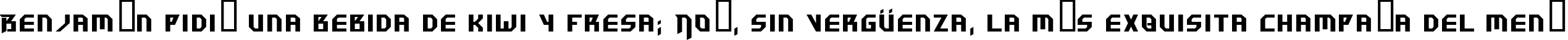 Пример написания шрифтом Hammerhead текста на испанском Пример написания шрифтом Hammerhead текста на испанском
