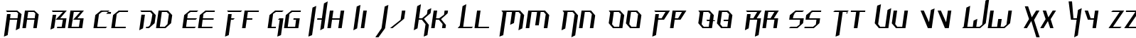 Пример написания английского алфавита шрифтом Hammerhead Thin Italic Пример написания английского алфавита шрифтом Hammerhead Thin Italic
