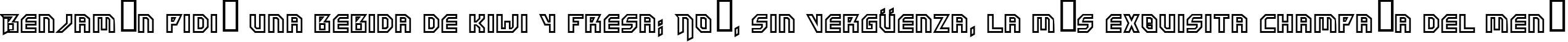 Пример написания шрифтом HammerheadOutline текста на испанском Пример написания шрифтом HammerheadOutline текста на испанском