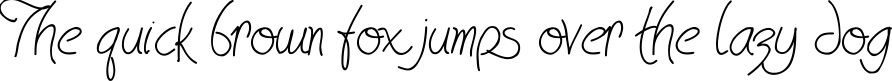 Пример написания шрифтом  текста на английском