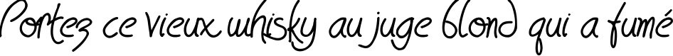 Пример написания шрифтом HavingWrit Heavy текста на французском Пример написания шрифтом HavingWrit Heavy текста на французском