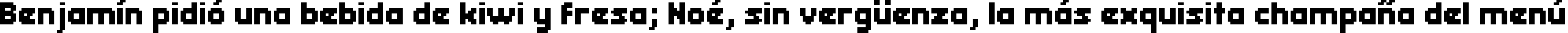 Пример написания шрифтом header 08_65 текста на испанском