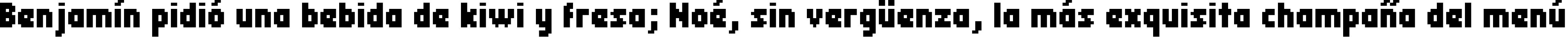 Пример написания шрифтом header 08_67 текста на испанском