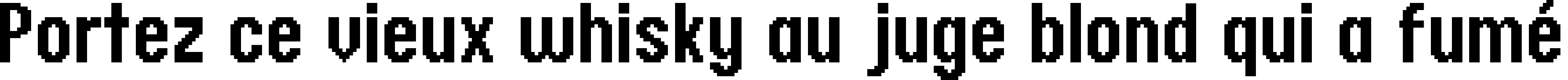 Пример написания шрифтом header 17_67 текста на французском