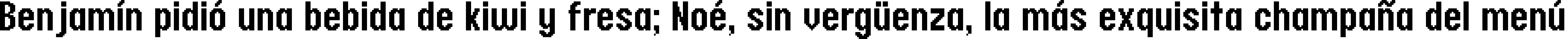 Пример написания шрифтом header 17_67 текста на испанском