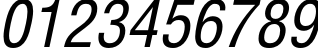 Пример написания цифр шрифтом HeliosCond Italic Пример написания цифр шрифтом HeliosCond Italic