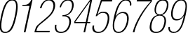 Пример написания цифр шрифтом HeliosCondThin Italic Пример написания цифр шрифтом HeliosCondThin Italic