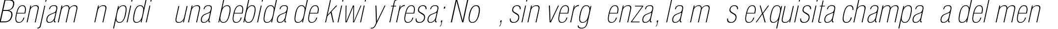 Пример написания шрифтом HeliosCondThin Italic текста на испанском Пример написания шрифтом HeliosCondThin Italic текста на испанском