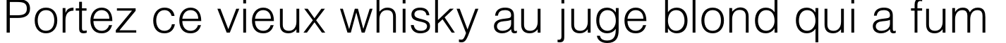Пример написания шрифтом HeliosLight текста на французском Пример написания шрифтом HeliosLight текста на французском
