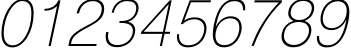 Пример написания цифр шрифтом HeliosThin Italic Пример написания цифр шрифтом HeliosThin Italic