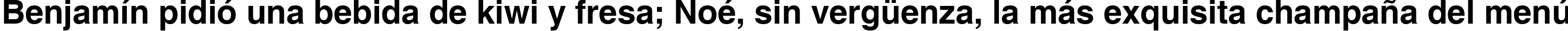 Пример написания шрифтом Helvetica Bold текста на испанском