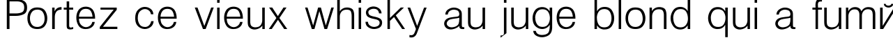 Пример написания шрифтом Helvetica_Light-Normal текста на французском