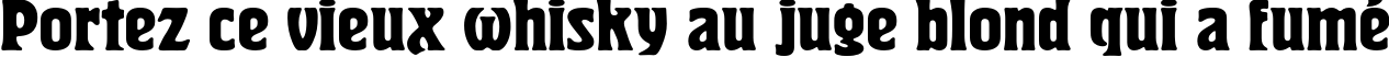 Пример написания шрифтом Herold текста на французском