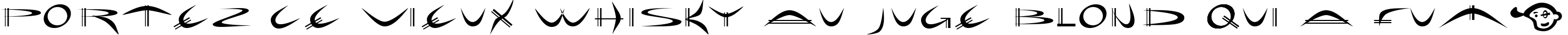 Пример написания шрифтом Holiday hardcore Bold текста на французском