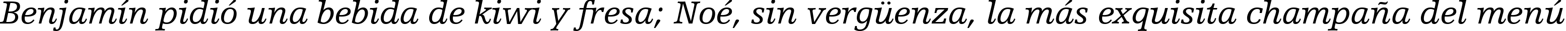 Пример написания шрифтом Humanist Slabserif 712 Italic BT текста на испанском Пример написания шрифтом Humanist Slabserif 712 Italic BT текста на испанском