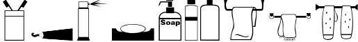 Пример написания цифр шрифтом Hygiene