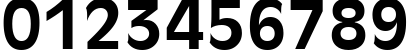 Пример написания цифр шрифтом Incised 901 Bold BT