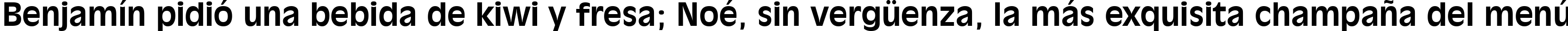Пример написания шрифтом Incised 901 Bold BT текста на испанском