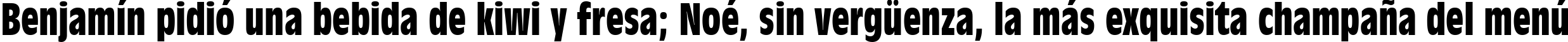Пример написания шрифтом Incised 901 Bold Condensed BT текста на испанском