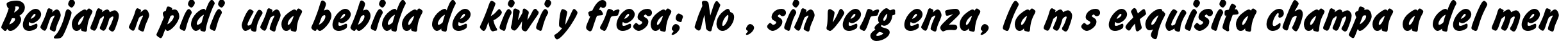 Пример написания шрифтом InformC Bold текста на испанском Пример написания шрифтом InformC Bold текста на испанском