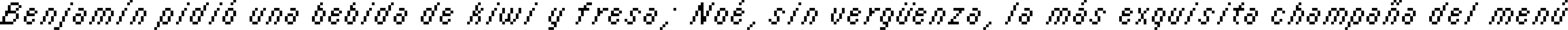 Пример написания шрифтом italic 08_55 текста на испанском