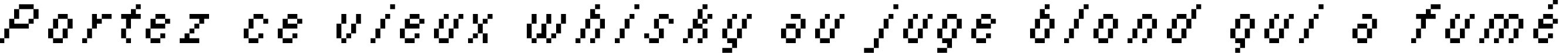 Пример написания шрифтом italic 08_56 текста на французском