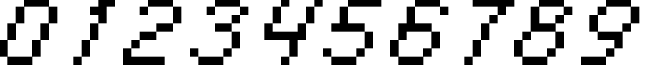 Пример написания цифр шрифтом italic 08_56