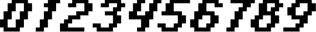 Пример написания цифр шрифтом italic 08_65