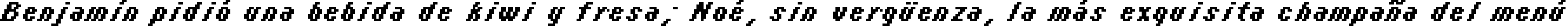 Пример написания шрифтом italic 08_65 текста на испанском