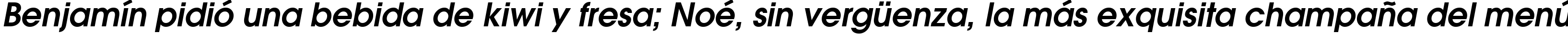 Пример написания шрифтом ITC Avant Garde Gothic Demi Oblique текста на испанском Пример написания шрифтом ITC Avant Garde Gothic Demi Oblique текста на испанском