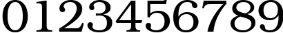Пример написания цифр шрифтом ITC Bookman Light Пример написания цифр шрифтом ITC Bookman Light