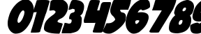 Пример написания цифр шрифтом Jack's Candlestick Bold Condensed