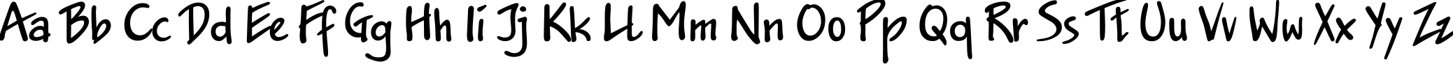 Пример написания английского алфавита шрифтом JakobCTT Bold Пример написания английского алфавита шрифтом JakobCTT Bold
