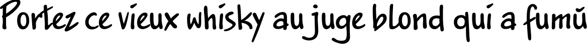 Пример написания шрифтом JakobCTT Bold текста на французском Пример написания шрифтом JakobCTT Bold текста на французском