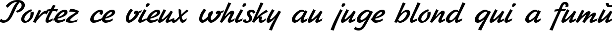Пример написания шрифтом Jikharev Bold Italic:001.017 текста на французском