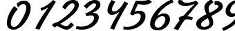 Пример написания цифр шрифтом Jikharev Bold Italic:001.017