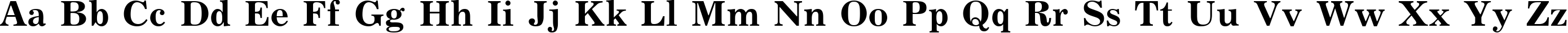 Пример написания английского алфавита шрифтом Journal Bold Cyrillic