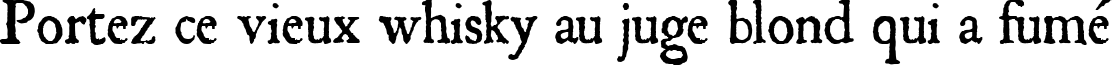 Пример написания шрифтом JSL Ancient текста на французском Пример написания шрифтом JSL Ancient текста на французском