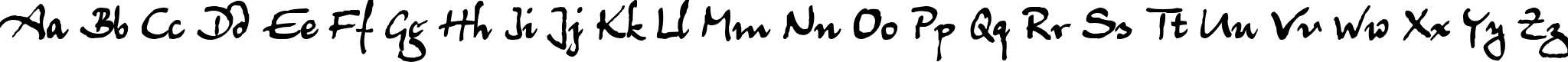 Пример написания английского алфавита шрифтом Juergen Пример написания английского алфавита шрифтом Juergen
