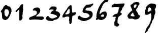 Пример написания цифр шрифтом Juergen Пример написания цифр шрифтом Juergen