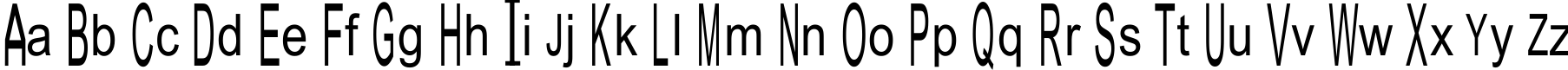 Пример написания английского алфавита шрифтом JuliaSoft Special Font H