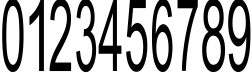 Пример написания цифр шрифтом JuliaSoft Special Font H