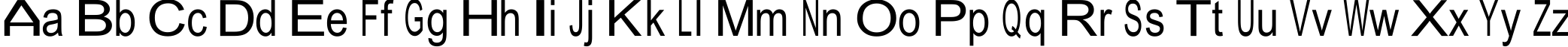 Пример написания английского алфавита шрифтом JuliaSoft Special Font W
