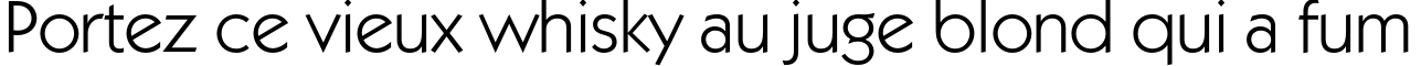 Пример написания шрифтом KabelC Book текста на французском