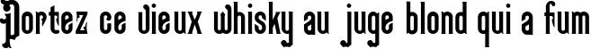 Пример написания шрифтом Kabriolet текста на французском