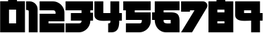 Пример написания цифр шрифтом Kamikaze Regular Пример написания цифр шрифтом Kamikaze Regular